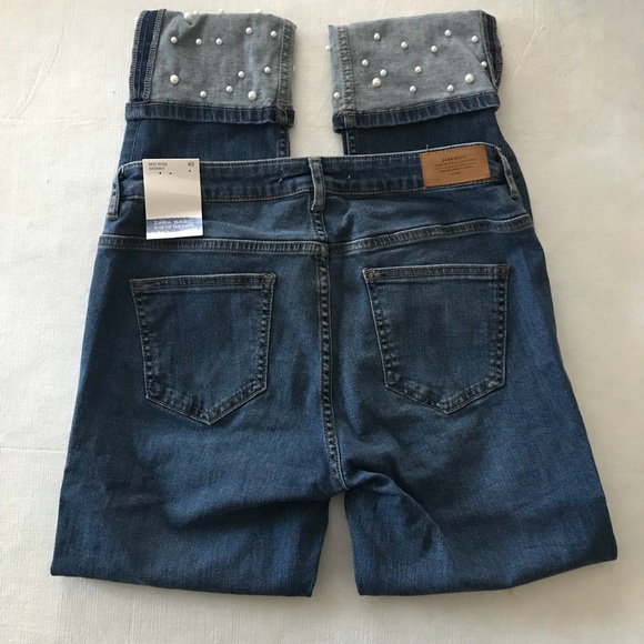 Zara Pearl Cuffed Skinny Jeans - Picture 5 of 6